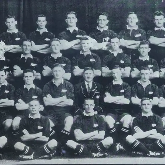 PHOTOGRAPHER, Unknown - All Blacks, 1928 showing Team, Games Played during Tour of South Africa