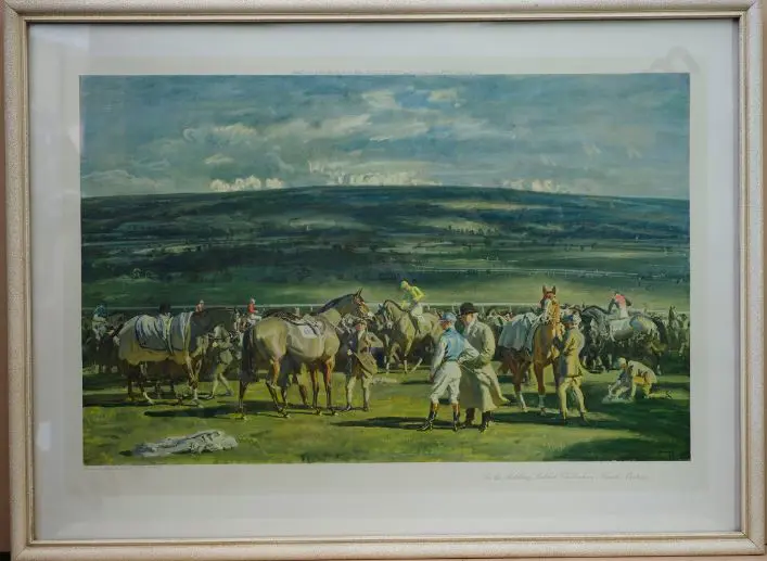 MUNNINGS, Sir Alfred (1878-1959) - In the Saddling Paddock Image 1++