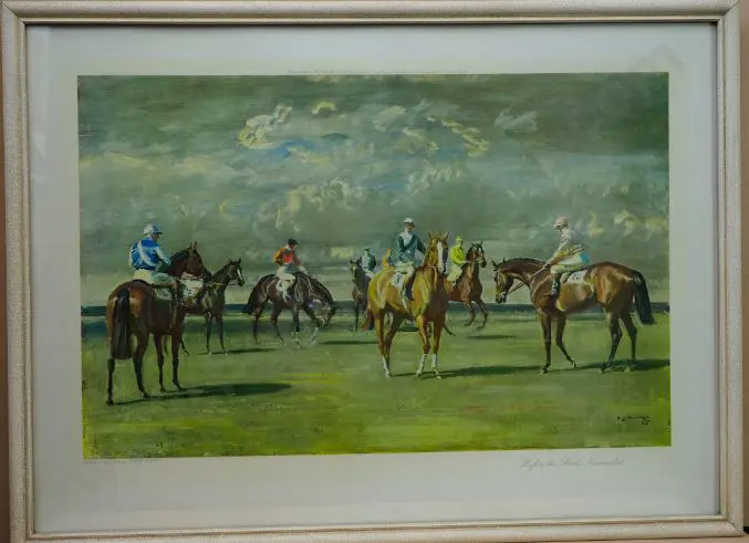 MUNNINGS, Sir Alfred (1878-1959) - Before the Start. Newmarket Image 1++