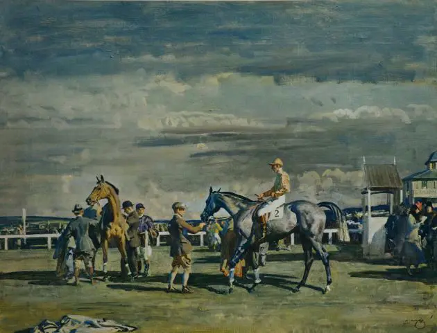 MUNNINGS, Sir Alfred (1878-1959) - After the Race Image 1++