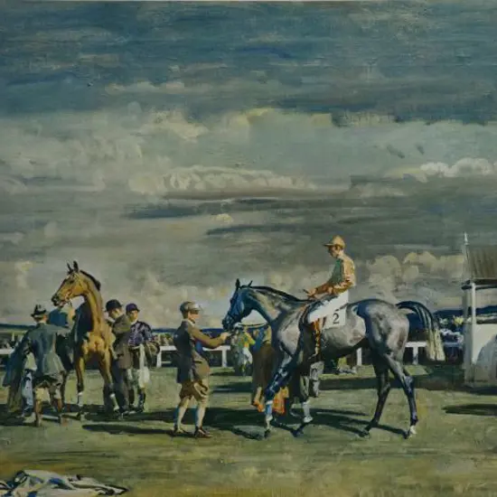 MUNNINGS, Sir Alfred (1878-1959) - After the Race