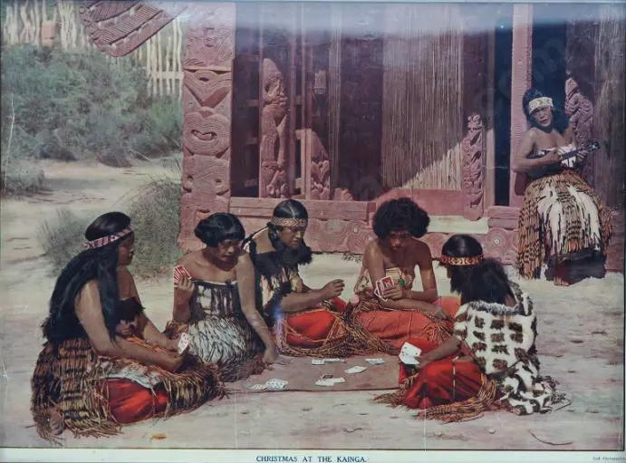 UNKNOWN Artist - Christmas at the Kainga (1925) Image 1++