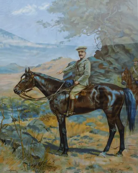 BOWRING, Walter Armiger (1874-1931) - Boer War, New Zealand Soldier on Horseback Image 1++