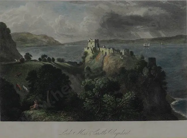 UNKNOWN Artist - Loch Ness and Castle Urquhart Image 1++