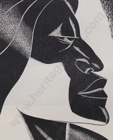 WOODS, George (1898-1963) - Maori Head Image 1++