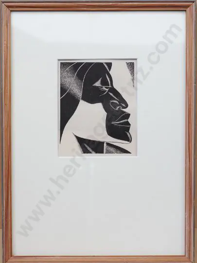 WOODS, George (1898-1963) - Maori Head Image 1++