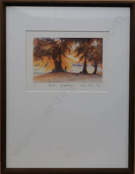 TAYLOR, Joan (Active 1970s/80s) - Sunset Nympenburg '84 Image 1++