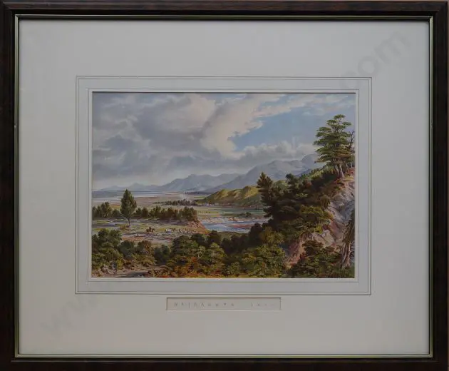 BARRAUD, Charles Decimus (1822-1897) - Wairarapa Lake Image 1++