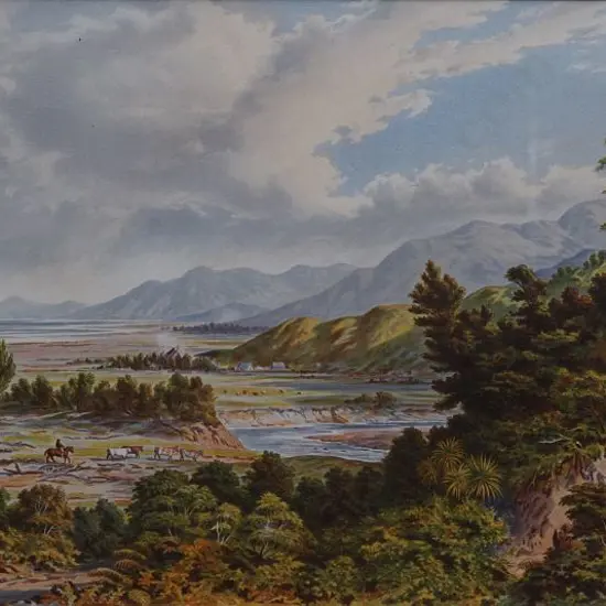 BARRAUD, Charles Decimus (1822-1897) - Wairarapa Lake