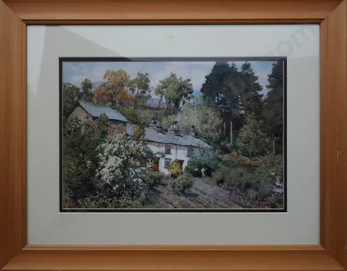COOPER, Alfred Heaton (1863-1929) - Milldam Cottages, Coniston, UK Image 1++
