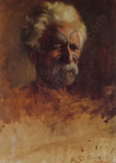 THOMPSON, Sydney Lough (1877-1973) - Portrait of a Maori, c. 1907 Image 1++