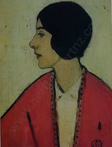 McINTYRE, Raymond (1879-1933) - Woman in Rose Jacket, 1913 Image 1++