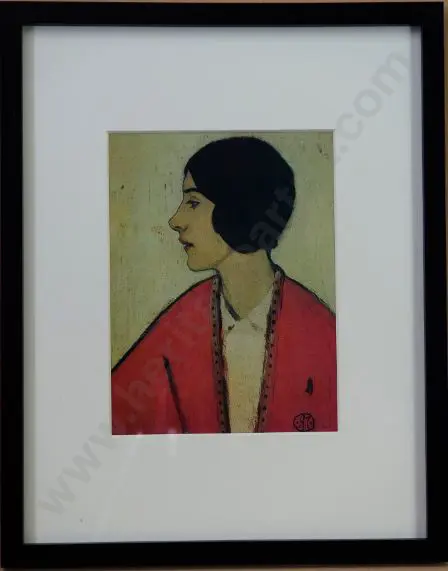 McINTYRE, Raymond (1879-1933) - Woman in Rose Jacket, 1913 Image 1++