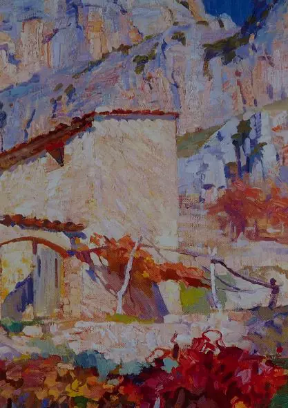 THOMPSON, Sydney Lough (1877-1973) - The Rocks, Le Baou de St Jeannet, 1922 Image 1++