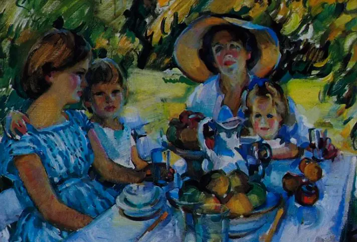 PAGE, Evelyn (1899-1988) - Under the Ash Tree, 1960 Image 1++