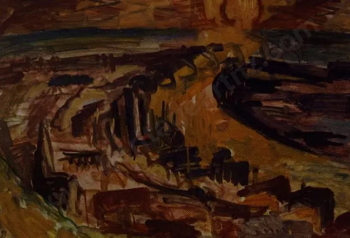 WOOLLASTON, Sir M. Tosswill (1910-1998) - Sunset, Grey River Image 1++