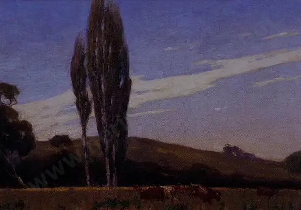 FRISTROM, Claus Edward (1864-1950) - Pastoral Landscape, Masterton Image 1++