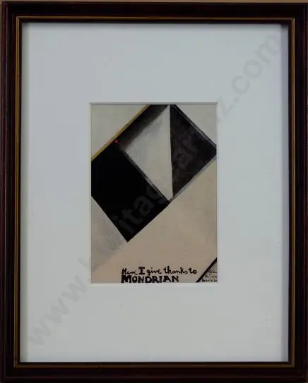 McCAHON, Colin (1919-1987) - Here I Give Thanks to Mondrian Image 1++