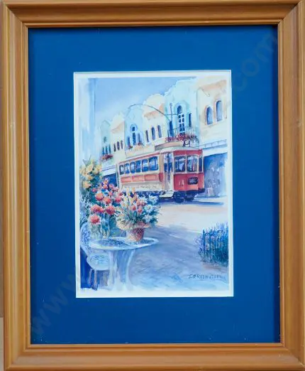 RASMUSSEN, Jan (20th Cent.) - New Regent Street and Tram, Christchurch Image 1++