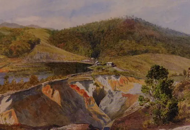 RICHMOND, James Crowe (1822-1898) - Mining Claim, Bedstead Gully, Collingwood, 1873 Image 1++