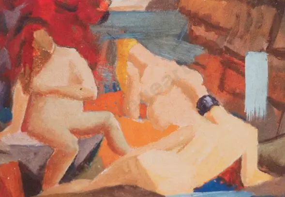 WEEKS, John (1888-1965) - Bathers Image 1++