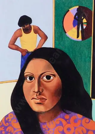 KAHUKIWA, Robyn (1938-) - Ka wai au? (Who am I). 1979 Image 1++