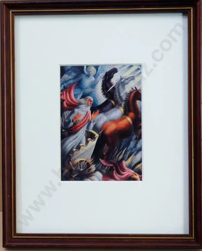 WHITE, A. Lois (1903-1984) - Elijah Taken up into Heaven Image 1++