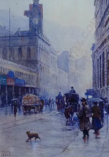 WORSLEY, Charles Nathaniel (1862-1923) - Lambton Quay, Wellington Image 1++