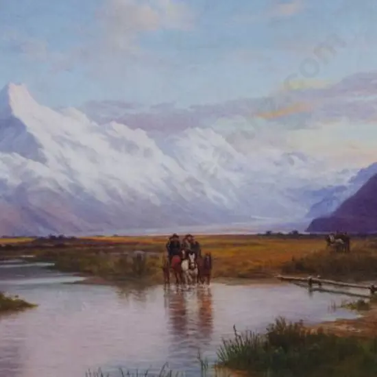 GIBB, John (1831-1909) - Mount Cook from Tasman Valley, 1891