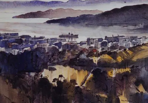 McINTYRE, Peter (1910-1995) - Wellington Harbour Image 1++