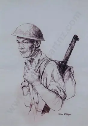 McINTYRE, Peter (1910-1995) - New Zealand Infantry Image 1++