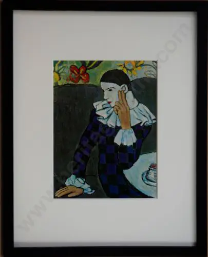 PICASSO, Pablo (1881-1973) - Harlequin, Paris, 1901 Image 1++