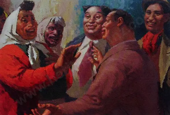 CLARK, Russell (1905-1966) - Otaki Maori Meeting Image 1++