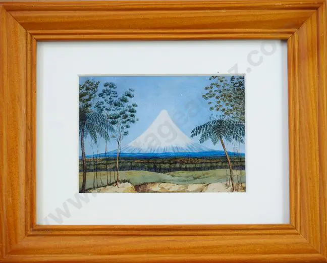 HEAPHY, Charles (1820-1881) - Mount Egmont from the South Image 1++