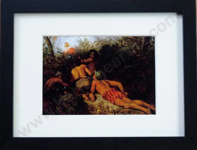 STRUTT, William (1825-1915) - Maoris Waiting in Ambush Image 1++