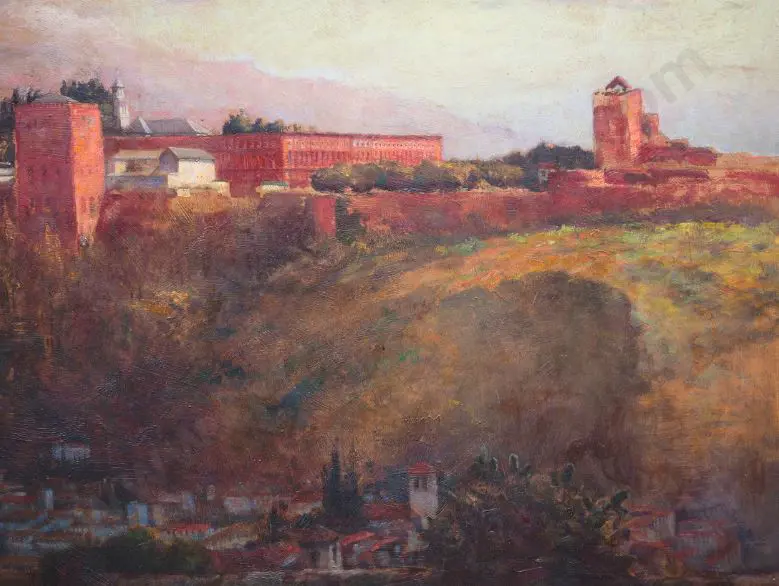 WORSLEY, Charles Nathaniel (1862-1923) - Palace of the Alhambra, Spain Image 1++