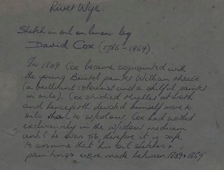 COX, David (1783-1859) - River Wye passing through Hills Image 1++