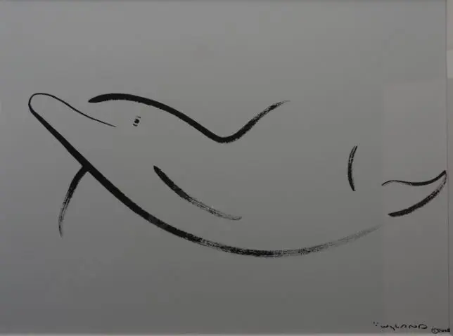 WYLAND, Robert (1956-) - Dolphin Image 1++