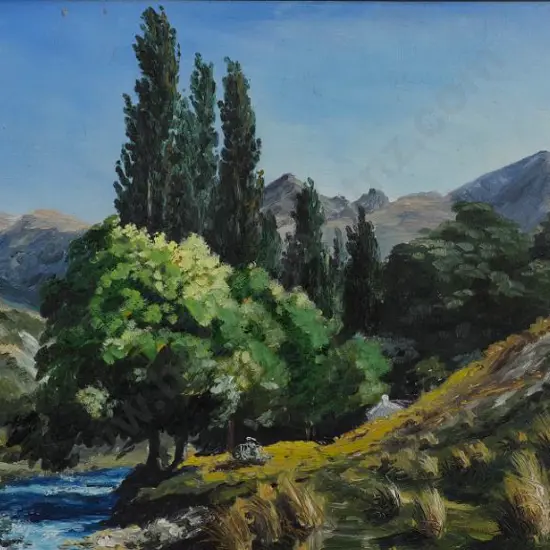 WHITE, Jonathan (1939-2021) - South Island Hills and Stream