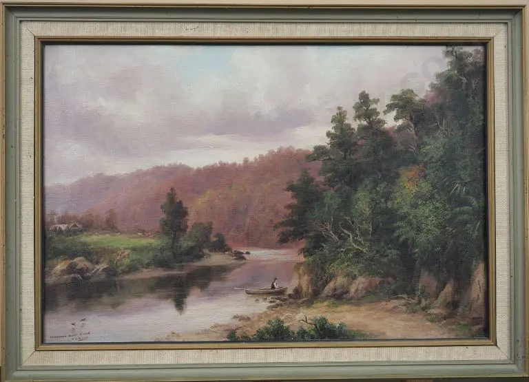 BAKER, William George (1864-1929) - Wangahua River, West Coast Image 1++