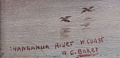 BAKER, William George (1864-1929) - Wangahua River, West Coast Image 1++