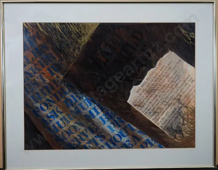 SCOTT, John W. (1945-) - Sonnet Series - Line 11 - On His Blindness (John Milton) Image 1++