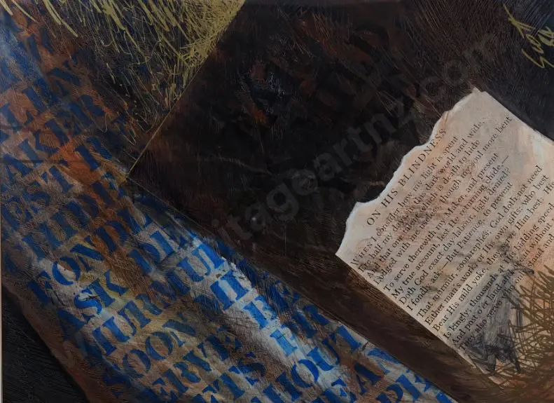 SCOTT, John W. (1945-) - Sonnet Series - Line 11 - On His Blindness (John Milton) Image 1++