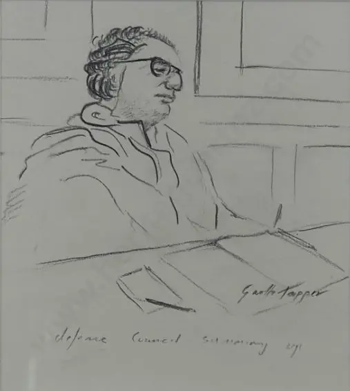 TAPPER, Garth (1927-1999) - Anand Satyanand - Defence Council (sic) Summing Up Image 1++