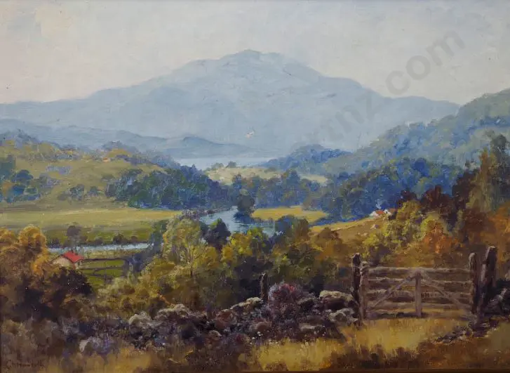 HOWORTH, Charles Henry (1856-1945) - Hutt River at Silverstream Image 1++