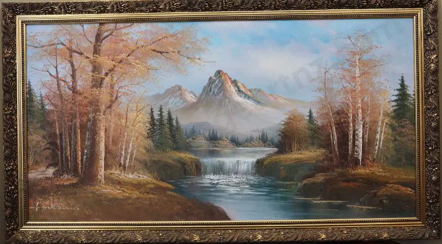 ANTONIO - Mountain Scene, River and Falls Image 1++