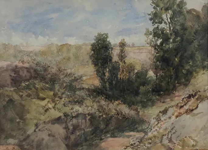 STODDART, M.O. (attributed) (1865-1934) - Rangitikei Landscape Image 1++