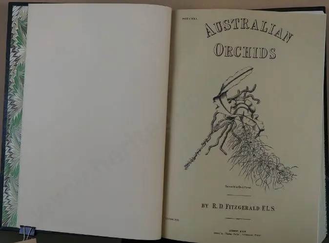 FITZGERALD, Robert D. (1830-1892) - Australian Orchids - 2 Volumes (1888). Reprinted 1977 Image 1++