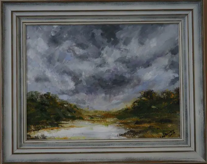 HERLIHY, Louise - Winter Scene with Storm Clouds Image 1++