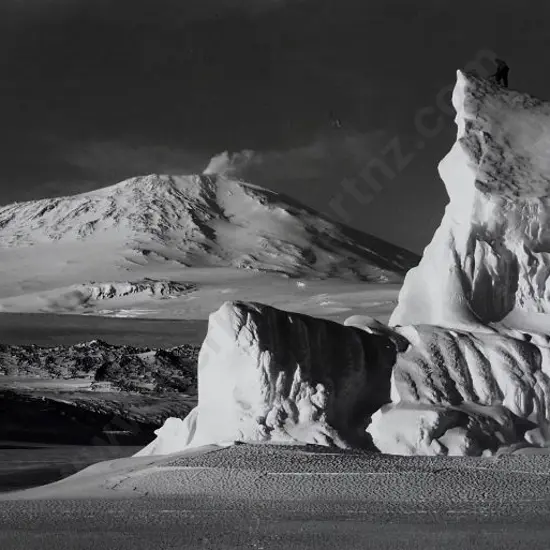 PONTING, Herbert (1870-1935) - Scott's Last Expedition - on the Summit of an Iceberg, Antarctica, 1911